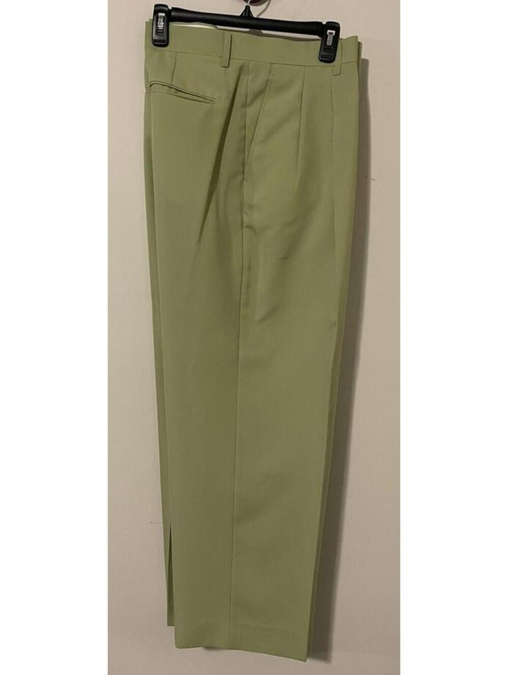Lucci Men Green 4Pc Pant Suit- Blazer/Vest Size 50L & Pants Size 44x30 NWT MZZ1R - Picture 6 of 10